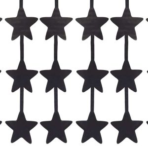 Cortina De Estrellas Negra x1
