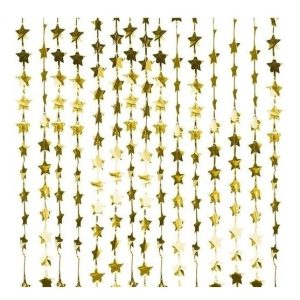 Cortina De Estrellas Dorada x 1