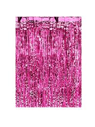 Cortina Metalizado Fucsia x 1