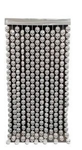 Cortina Halloween calaveras Blancas x 1