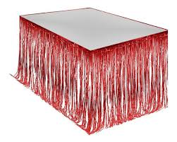 Cortina metalizada para Mesa roja x1