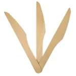 Cuchillo De Madera Descartable x 10