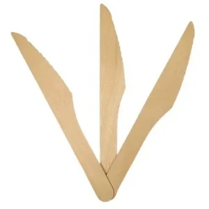 Cuchillo De Madera Descartable x 10
