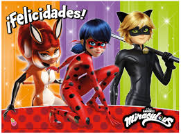 Afiche Feliz Cumple De Miraculous (Lady Bug) x1