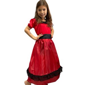 Disfraz de Dama Antigua Rojo x1