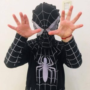 Disfraz de Spiderman (Hombre Araña) Negro x1