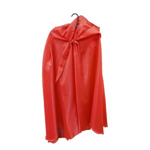 Capa Larga Con Capucha Roja (largo 115 cm ancho 40 cm)  x1