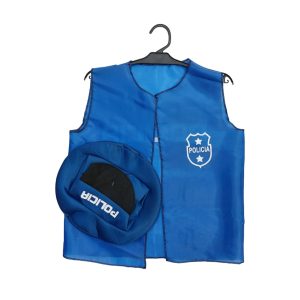 Disfraz infantil de Policia Azul x1