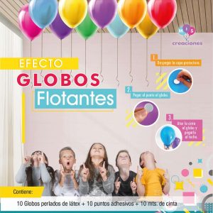 Globos flotantes multicolor