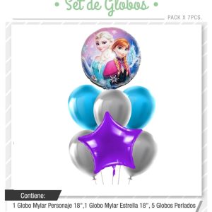 Set de globos Frozen 7pcs