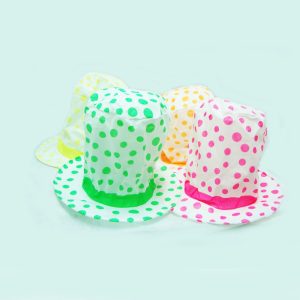 Galera fluo base blanca x 5