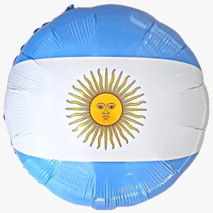 Globo Bandera De Argentina Metalizado 18 " x1