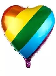Globo corazon LGBT 60 cm x1