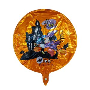 Globo  personaje  Disney Mickey de Halloween Naranja 18" x1