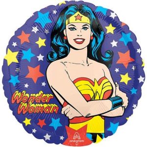Globo de la Mujer Maravilla Violeta 18" x1
