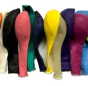 Globos Lisos 9" nacionales x25 Unidades