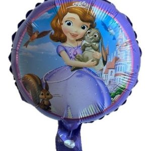 Globo metalizado Princesa Sofia lila 10" x1