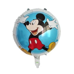 Globo personaje mickey blanco 18" x1