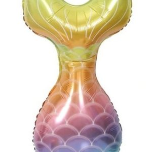 Globo Silueta Cola De Sirena De 80 cm  x1
