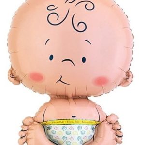 Globo Silueta Bebe Niño x1