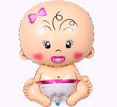 Globo Silueta Bebe Niña x1