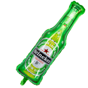 Globo Silueta Botella de cerveza Heineken x1