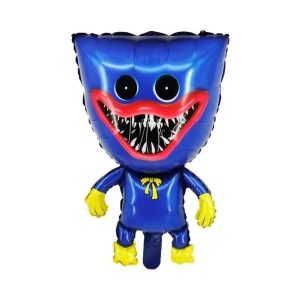 Globo Silueta Huggy Wuggy Azul Brazos Para Abajo x1
