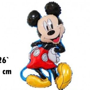 Globo silueta Mickey borde azul x 1