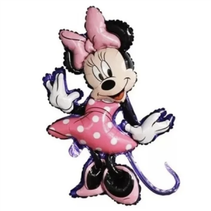 Globo silueta Minnie borde violeta x 1