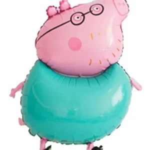 Globo silueta Papa Pig x1