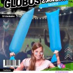 Globos Cancha x10 unidades (10 celestes)