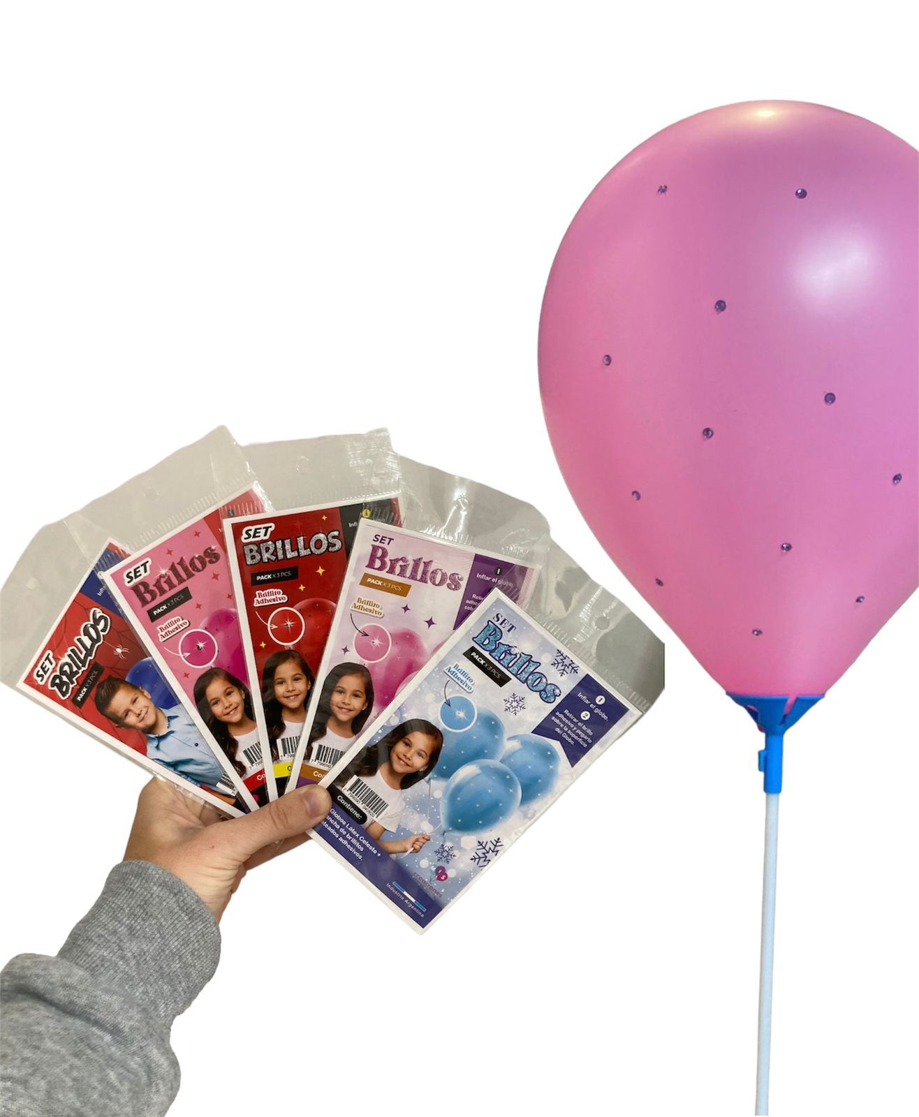 Set de globos Brillos