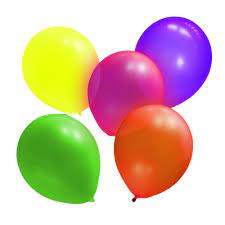 Globos Lisos 10" Multicolor Fluo x50
