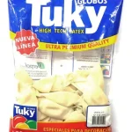 Globo perlado 12" TUKY - color blanco x 50