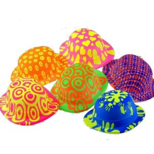 Gorro bombin estampado fluo x12