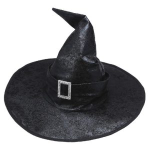 Gorro bruja plush con hebilla x 1
