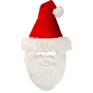 Gorro de Papa Noel con Barba x1
