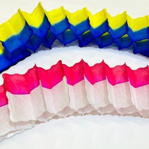 Guirnalda De Papel Cuadrada Futbol x 150 cm