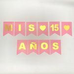 Banderín Mis 15 Años