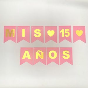 Banderín Mis 15 Años