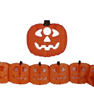 Guirnalda papel Calabaza Naranja x1