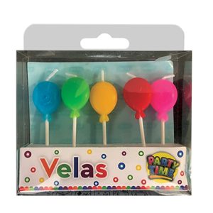 Kit de Velas "Globos multicolor" x1
