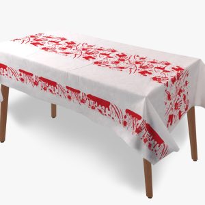 Mantel Rectangular con Manchas de sangre x1