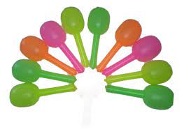 Maracas Redondas Fluo x10