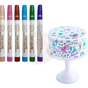 Marcadores Comestibles Color Pastel x6