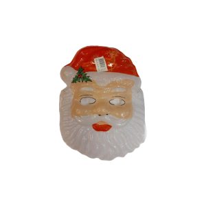 Mascara de Papa Noel plastica Economica x1