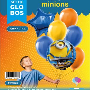 Set de globos Minion 7pcs