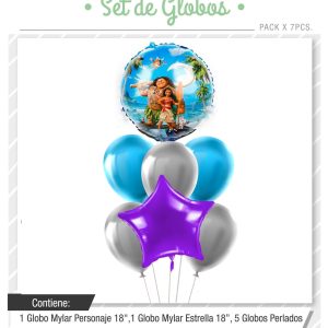 Set de globos Moana 7pcs