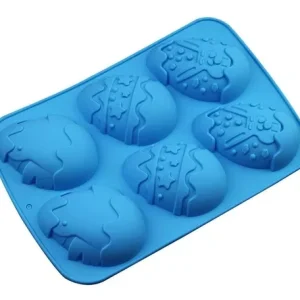 Molde de Silicona Huevo de Pascua x1