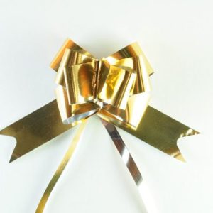 Moño Magico Dorado 18mm x34cm x1